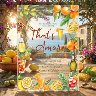 Invitations En Acrylique Mariage Cocktail Citrus Italien C'est l'Amour 