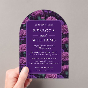 Invitations En Acrylique Mariage de plage classique personnalisé avec œille