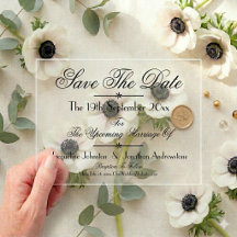Mariage Élégant Moderne Classique Enregistrez la D