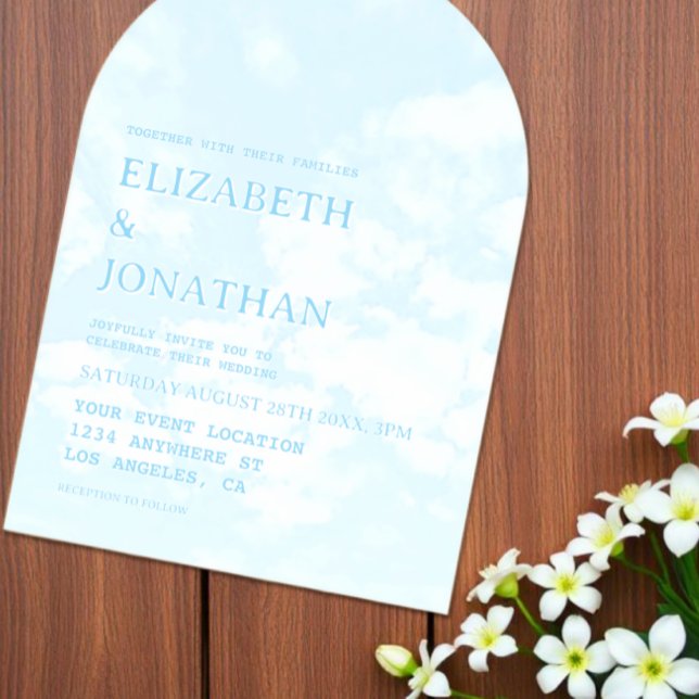 Invitations En Acrylique Mariage fait au ciel (Créateur téléchargé)
