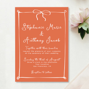 Invitations En Acrylique Mariage Fantaisiste au Coucher de Soleil Italien a