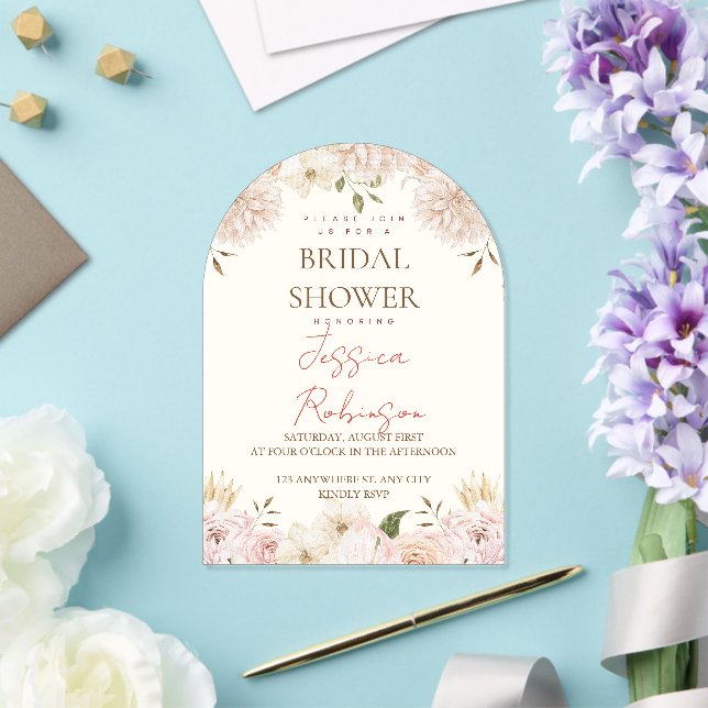 Invitations En Acrylique Mariage Fleurs Rose Tendresse (Insitu (Mariage))