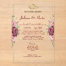 Mariage Floral Élégant Bordeaux et Or