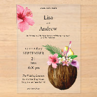 Mariage Floral Tropical Hawaïen et Noix de Coco
