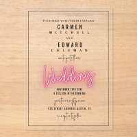 Mariage inspiré par la signature Neon