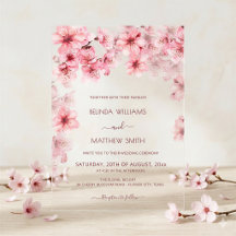 Mariage Transparent aux Fleurs de Cerisier
