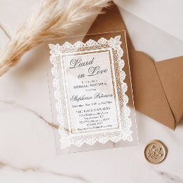 Invitations En Acrylique Mariés dans l'Amour Salle de Réception de Mariage