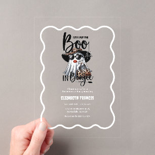 Invitations En Acrylique Mettons le Boo dans la Bachelorette de Halloween B