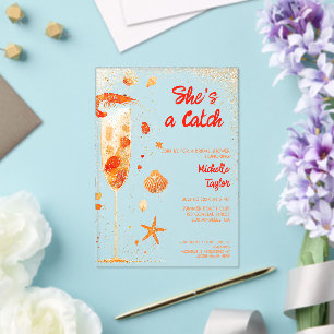 Invitations En Acrylique Mignon Amusant Fantaisiste Excentrique Crevette Ho