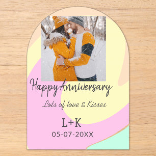 Invitations En Acrylique Moderne boho joyeux anniversaire ajouter nom date