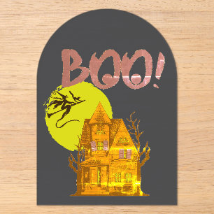 Invitations En Acrylique Mon Halloween