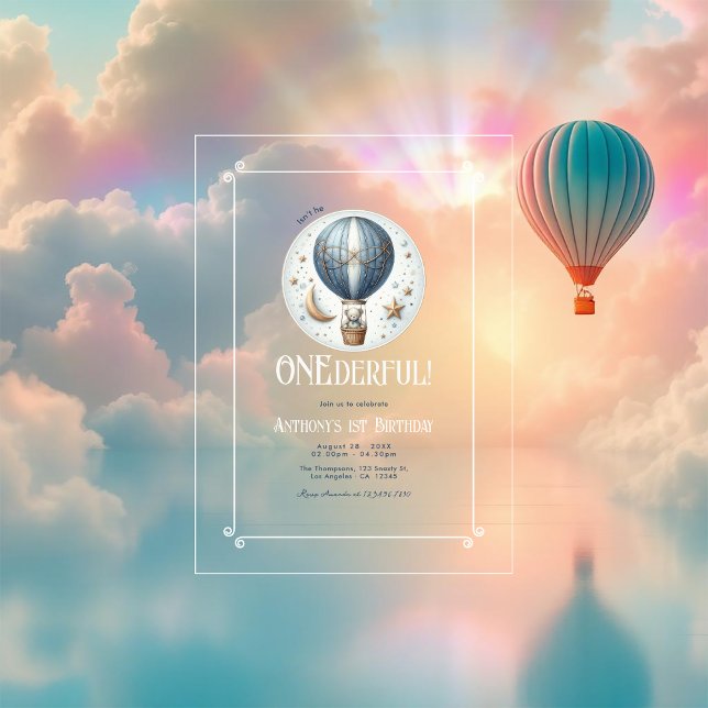 Invitations En Acrylique N’est-il pas une fête acrylique de premier anniver (Créateur téléchargé)