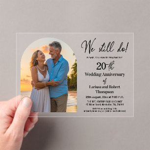 Invitations En Acrylique Nous faisons toujours des photos pour notre 20e an