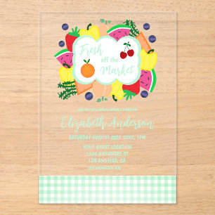 Invitations En Acrylique Nouvellement sur le marché : Baby Shower