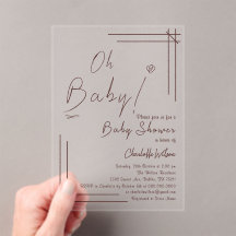 Oh Bébé ! Fête de Naissance Minimaliste Genre Neut