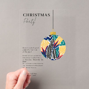 Invitations En Acrylique Ornement Prépa Fête de Noël Noël