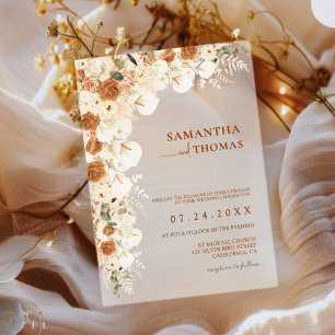 Invitations En Acrylique Pampas rustique & Mariage Eucalyptus