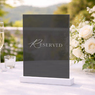 Invitations En Acrylique Panneau de mariage élégant en acrylique avec réser