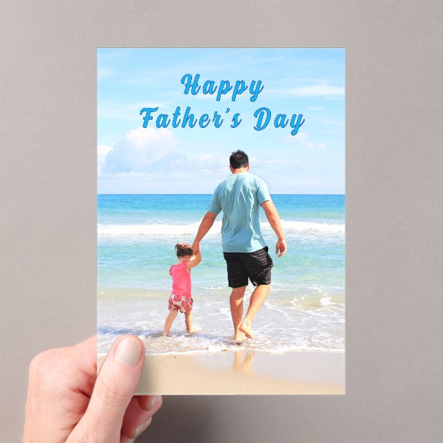 Invitations En Acrylique Personalized Your Dad Photo Father's Day Card (In situ (ordinateur de poche))