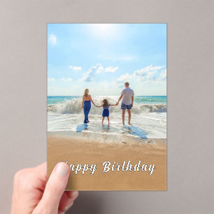 Invitations En Acrylique Personnalisé Personnalisé Votre Carte Photo Annive