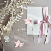 Pétales de Fleur Rougeoyante Élégantes Filles Bapt