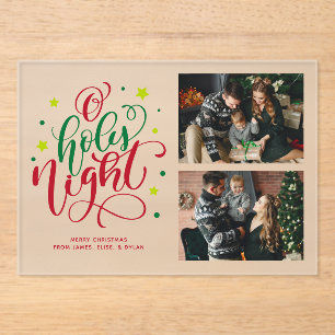 Invitations En Acrylique Photo de Noël "O Holy Night"