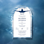 Invitations En Acrylique Pilote de ligne de l'école de pilotage de l'école<br><div class="desc">Votre pilote favori se préparant à voler avec les aigles ? Célébrez l'accomplissement de votre diplômé dans un style d'aviation authentique avec ce design d'invitation de fête de graduation bleu, gris et blanc par Holiday Hearts Designs. Le design comprend un arrière - plan de rayures blanches sur clair avec un...</div>