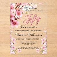Pink Floral Elegance 50ème et Fab Anniversaire
