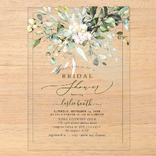 Invitations En Acrylique PixDezines Mariage Gum Eucalyptus