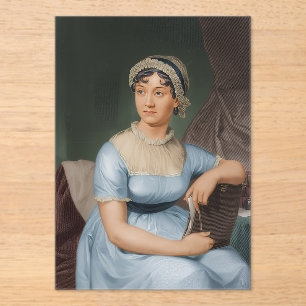 Invitations En Acrylique portrait de Jane Austen