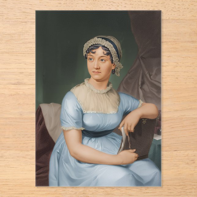 Invitations En Acrylique portrait de Jane Austen (Recto)