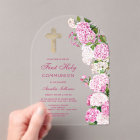 Première communion d'Arc d'Hydrangée rose