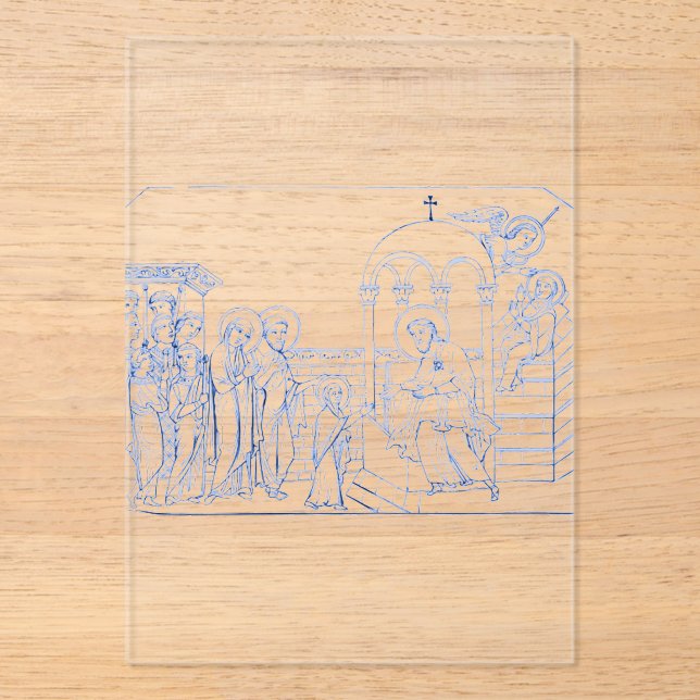 Invitations En Acrylique Présentation de la Bienheureuse Vierge Marie (Recto)