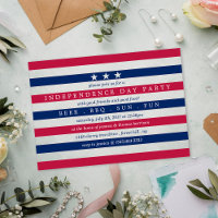 Red, White & Blue Stripes 4 juillet