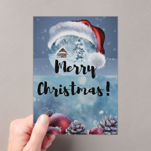 Invitations En Acrylique Rennes de Noël modernes drôles et mignons