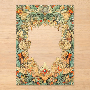 Invitations En Acrylique Revêtement Acrylique Filigree Motif complexe