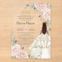 Robe blanche floue princesse Gown Quinceañera
