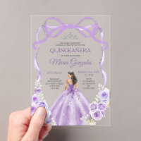 Ruban à bow fleuri pourpre Dusty Silver Mis Quince