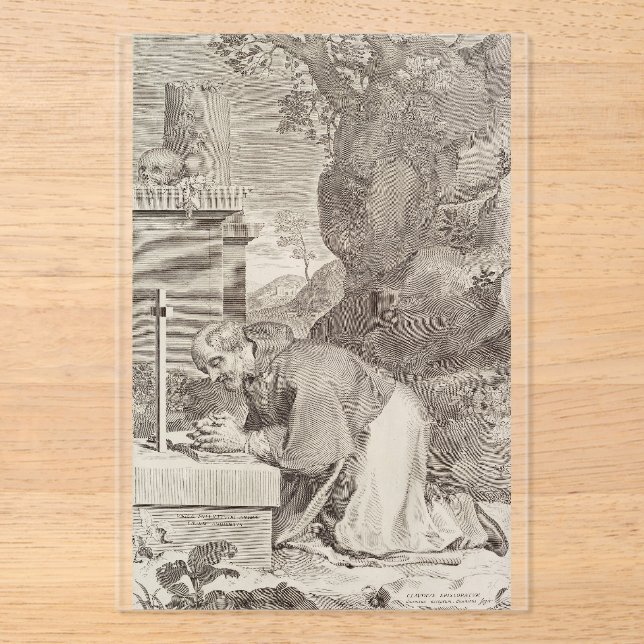 Invitations En Acrylique Saint Claude La Colombière Prêtre et Confesseur (Recto)