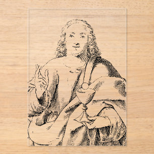 Invitations En Acrylique Saint Jean l'Apôtre et Évangéliste bien-aimé