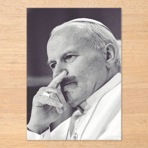 Invitations En Acrylique Saint Jean Paul II Le Grand Communicateur Beaux-Ar