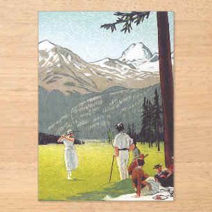 Invitations En Acrylique Saint Moritz par Emil Cardinaux