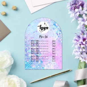 Invitations En Acrylique salon de beauté liste de prix Acryllique Invitatio