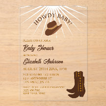 Salut Bébé ! Shower de bébé western Cowboy