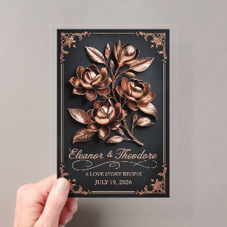 Invitations En Acrylique Signe de bienvenue de mariage [Couleur] foncée Rom
