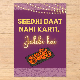Invitations En Acrylique Signe de nourriture de mehndi de mariage indien pa