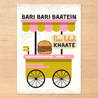 Invitations En Acrylique Signe de nourriture de mehndi de mariage indien pa