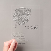 Simple feuille tropicale de monstera gaufrée douce