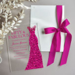 Invitations En Acrylique Superbe robe rose 50e fête d'anniversaire<br><div class="desc">Robe rose superbe 50e anniversaire fête Acrylique Invitations Voir beaucoup d'autres variations dans notre collection ci-dessous</div>