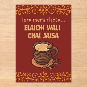 Invitations En Acrylique SYMBOLE ALIMENTAIRE DU Mariage pakistanais Desi In